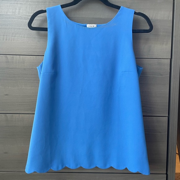 JCREW scalloped-hem tank top - Picture 1 of 3